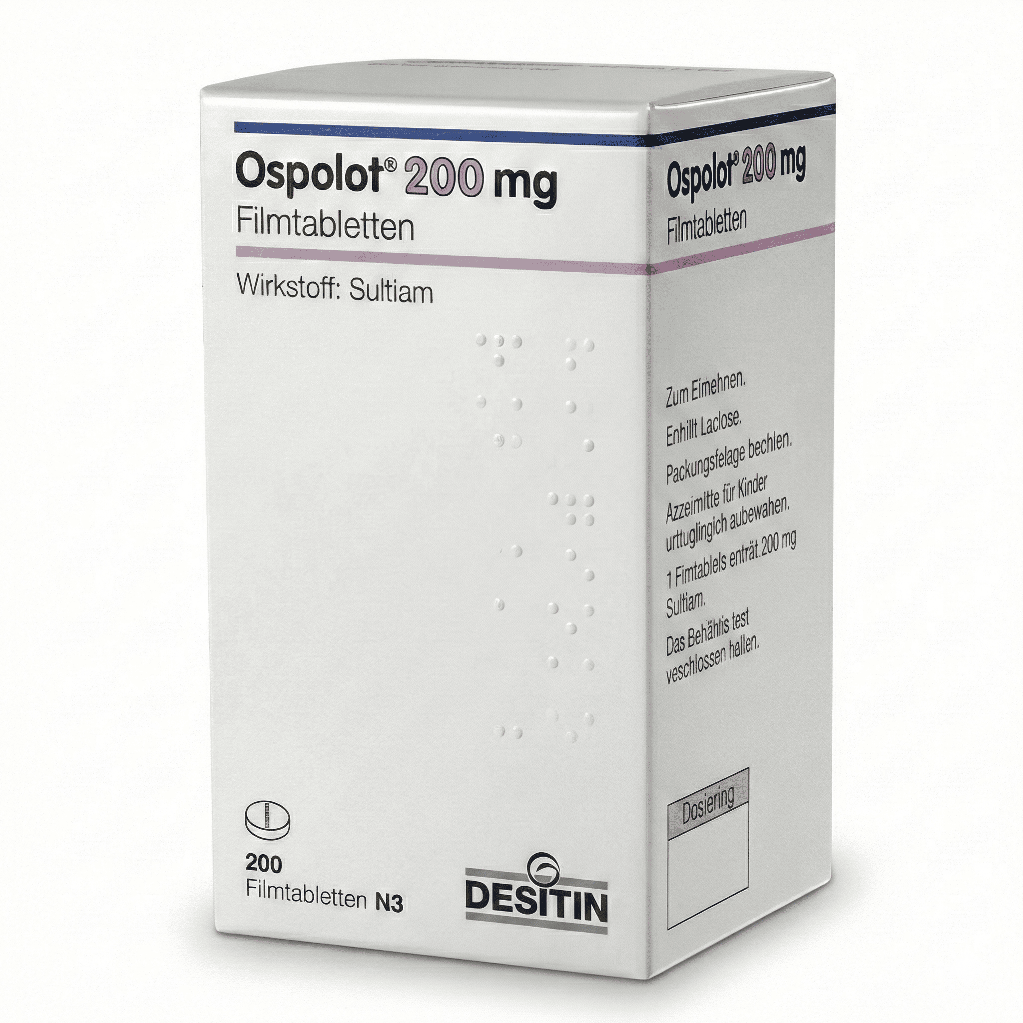 Купить Ospolot 200mg 200St Filmtabletten Desitin PZN 06934844 оригинал упаковка