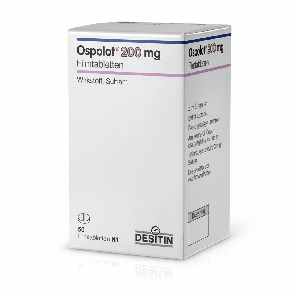 Купить Ospolot 200mg 50St Filmtabletten Desitin PZN 08767043 оригинал упаковка